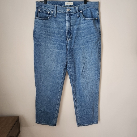 Madewell | The Perfect Vintage Straight Crop High Rise Jeans - Size 32 - Picture 2 of 12